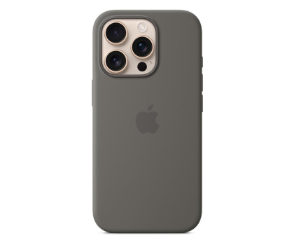 Etui do telefonów Apple Silikonowe etui MagSafe do iPhone 16 Pro górska szarość